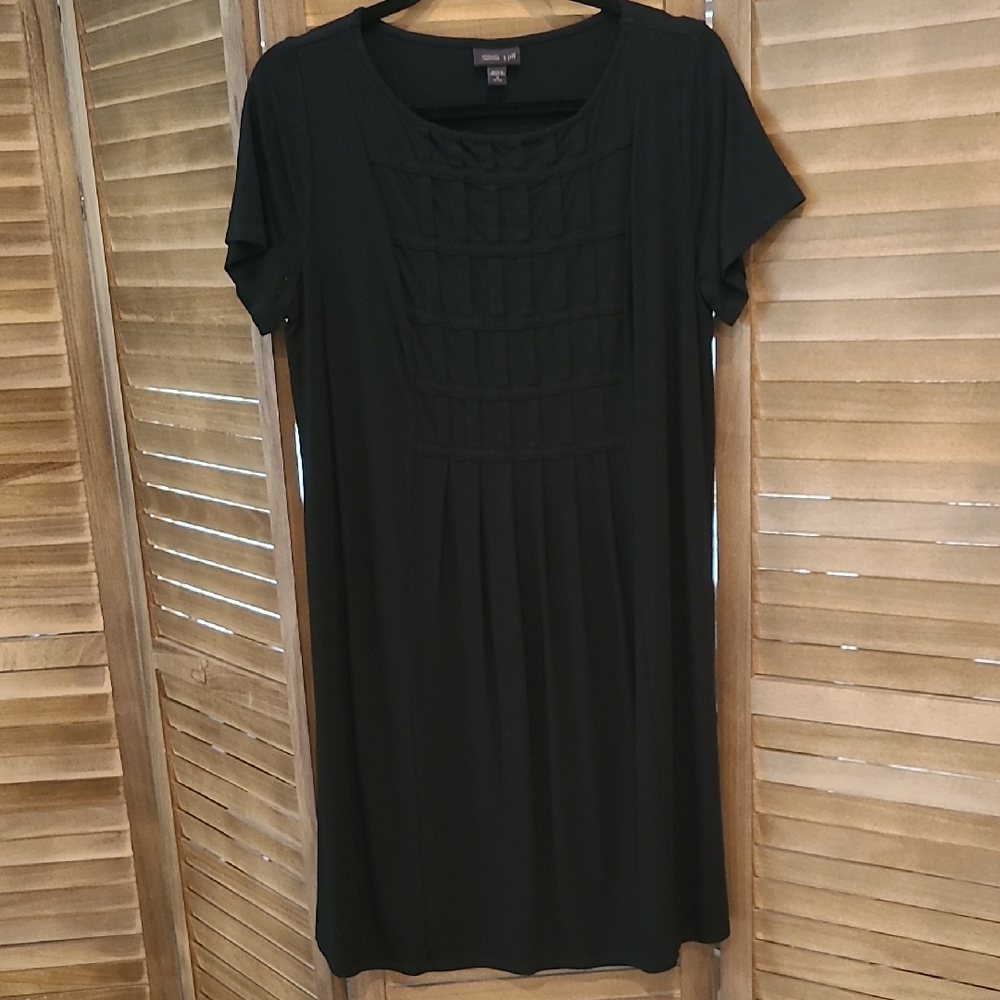 J.Jill Black Short Sleeve Dress